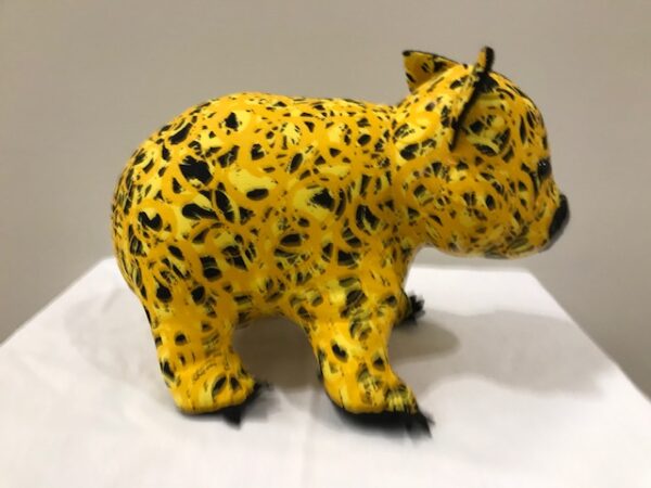 Toy wombat - yellow and black